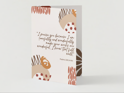 Fearfully and Wonderfully Made (Inspirational Card)